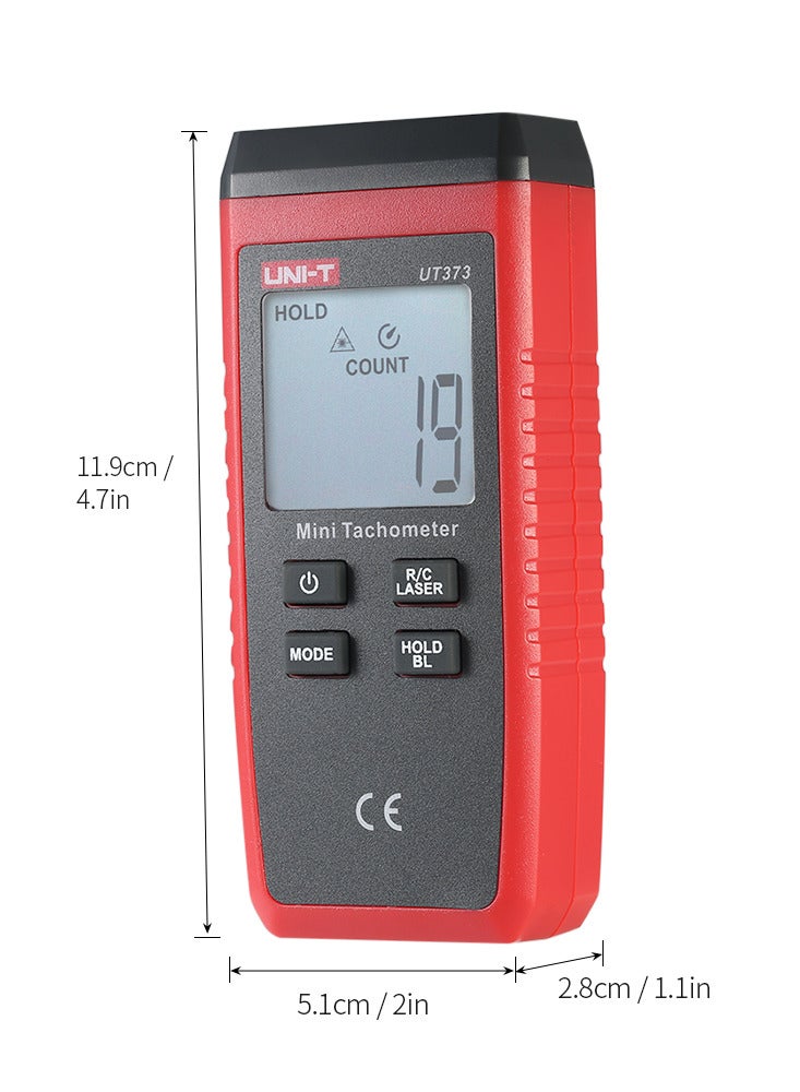 UNI-T UNI-T UT373 Handheld LCD Digital Tachometer Speedometer Tach Meter Measuring Rang 0 ~ 99999 COUNT - Image 5