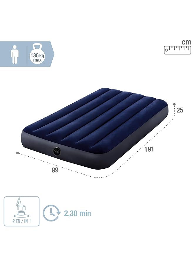 انتكس مرتبة هوائية كلاسيكية من سلسلة Dura Beam باللون الأزرق 64757 - Image 4