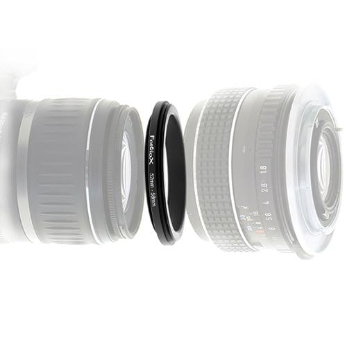 Fotodiox 52mm - 58mm, 52-58mm Macro Close-up Reverse Ring, Anodized Black Metal Ring, for Nikon, Canon, Sony, Olympus, Pentax, Panasonic, Samsung Camera - Image 3
