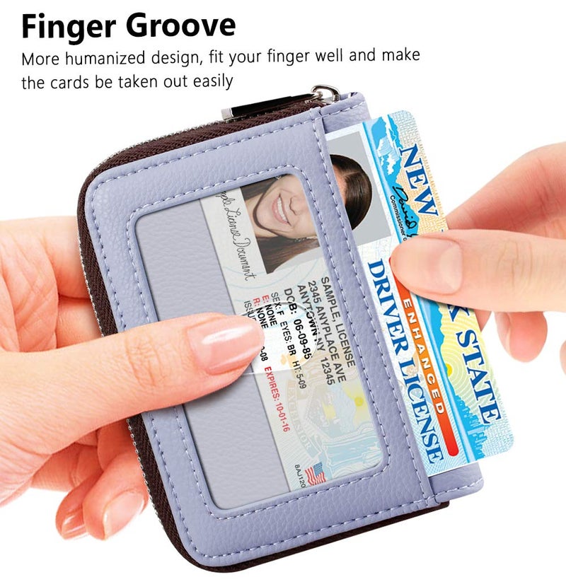 FurArt Credit Card Wallet, Zipper Card Cases Holder for Men Women, RFID Blocking, KeyChain Wallet, Compact Size - Image 2
