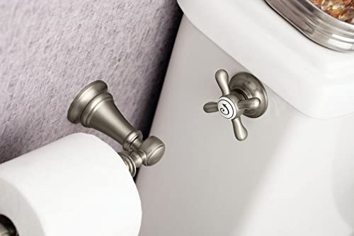 موين MOEN YB8408BL WEYMOUTH PIVOTING Double Post Post Post Paper حامل غير لامع أسود  - Image 3