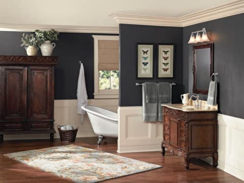 موين MOEN YB8408BL WEYMOUTH PIVOTING Double Post Post Post Paper حامل غير لامع أسود  - Image 4