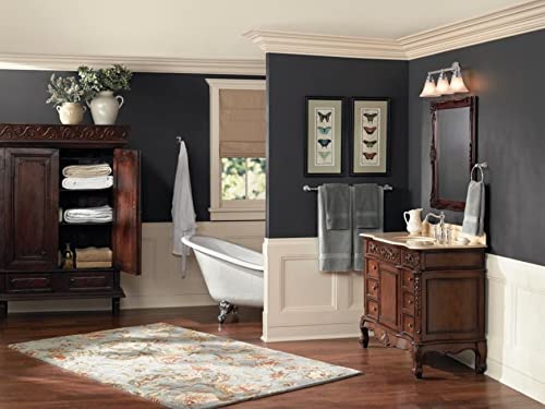 موين MOEN YB8408BL WEYMOUTH PIVOTING Double Post Post Post Paper حامل غير لامع أسود  - Image 5