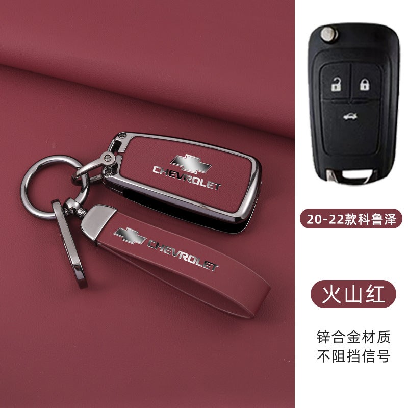 Chevrolet Zinc Alloy Remote Key Case Cover for Chevrolet (Cavalier, Cruze, Sail, Equinox, Orlando, Trax) - Image 1