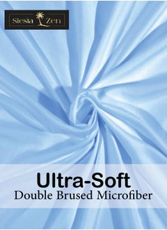 Siesta Zen Siesta Zen Microfiber Duvet Cover Set – Ultra Soft, Wrinkle-Resistant, Breathable & Lightweight –  Button Closure – Machine Washable Bedding Set (1 Cover + 2 Pillowcases)  - Image 2