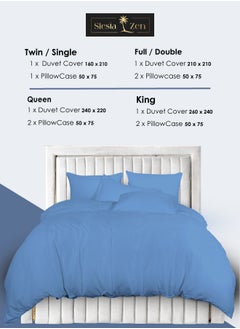 Siesta Zen Siesta Zen Microfiber Duvet Cover Set – Ultra Soft, Wrinkle-Resistant, Breathable & Lightweight –  Button Closure – Machine Washable Bedding Set (1 Cover + 2 Pillowcases)  - Image 4