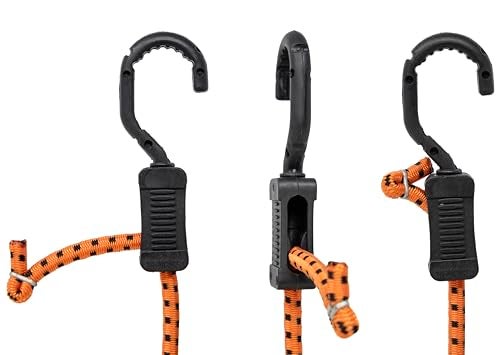Kotap MABC-48 All- Purpose Adjustable Bungee Cords with Hooks, 48-Inch, Orange/Black, 10 Count - Image 3