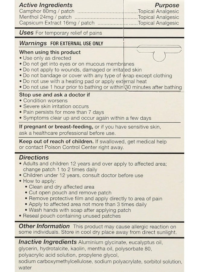 Tiger Balm Tiger Balm Pain Relieving Patch 5 Count - Image 4