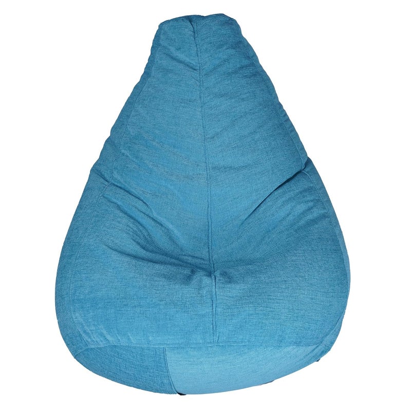 CASA COPENHAGEN Casa Copenhagen Premium Designer Fabric Bean Bag Filled with Beans Capacity Upto 7 Ft Height 200 KG Weight 5XL Sky Blue  - Image 2