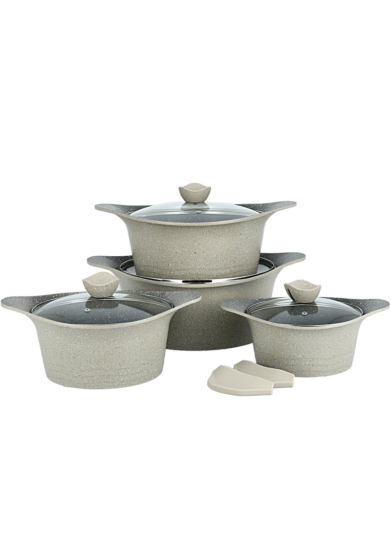 ALBERTO - 8 Pcs Cookware Set Granite - Image 1