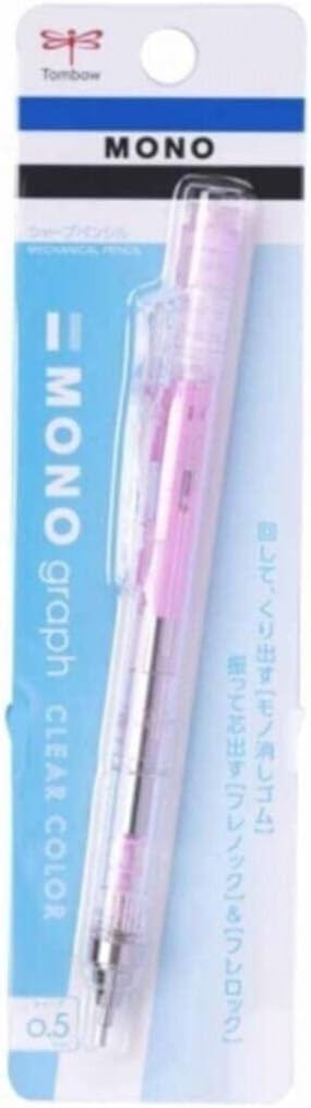 Tombow Mechanical Pencil Monograph Clear Color 05mm Clear Pink DPA138E - Image 2