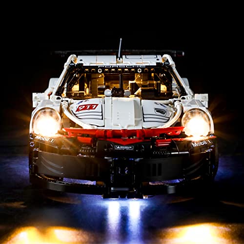 BRIKSMAX Led Lighting Kit for Technic Porsche 911 RSR - Compatible with Lego 42096 Building Blocks Model- Not Include The Lego Set (Remote-Control Version) - Image 2