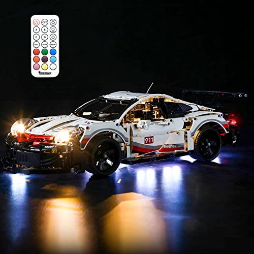 BRIKSMAX Led Lighting Kit for Technic Porsche 911 RSR - Compatible with Lego 42096 Building Blocks Model- Not Include The Lego Set (Remote-Control Version) - Image 1