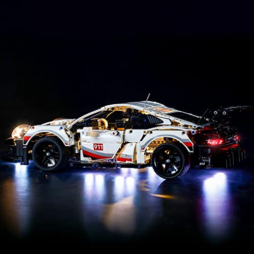 BRIKSMAX Led Lighting Kit for Technic Porsche 911 RSR - Compatible with Lego 42096 Building Blocks Model- Not Include The Lego Set (Remote-Control Version) - Image 3