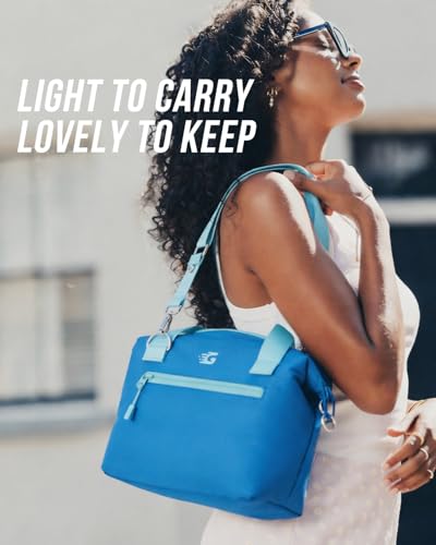 GLORIEROO Pastel Lunch Box Women Insulated Soft Waterproof Leakproof Lunch Bag Cooler Adjustable Strap BPAFree - Image 3