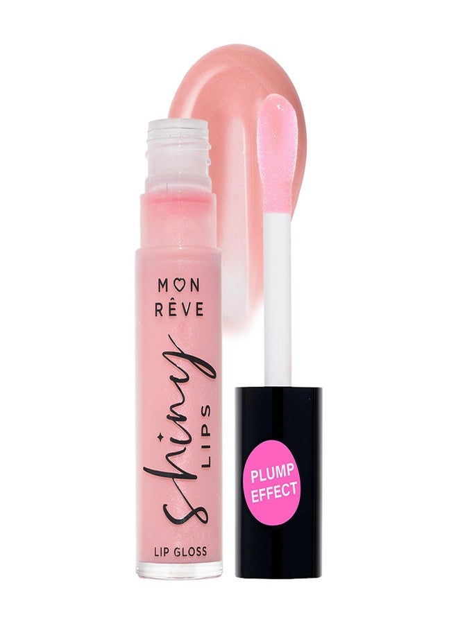 MON RÊVE Moisturizing Lip Gloss for Women - Ultra-Shiny 3D Hydrating Lip Gloss with Chamomile Oil, Non-Sticky Nourishing Formula for Long-Lasting Wear, 0.27 fl oz, 18 Shimmer Shades (02 VOLUMIZING) - Image 1