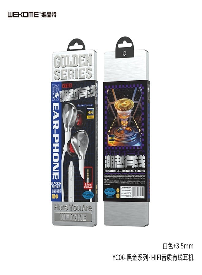 WEKOME YC06 Wired Earphone HIFI sound for all mobile micro pin - Image 2