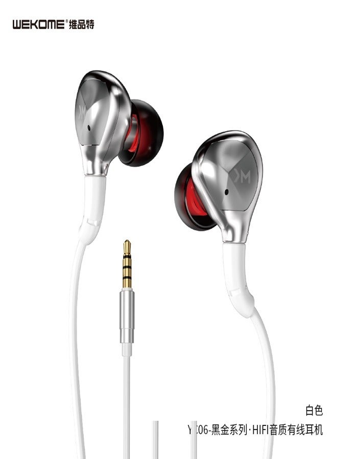 WEKOME YC06 Wired Earphone HIFI sound for all mobile micro pin - Image 5