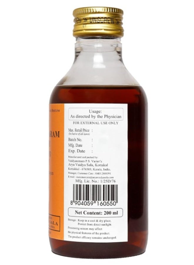 Kottakkal Ayurveda Dhanvantaram Tailam 200ml – Traditional Ayurvedic Herbal Massage Oil for Joint Care, Muscle Relaxation & Nerve Support - Image 3
