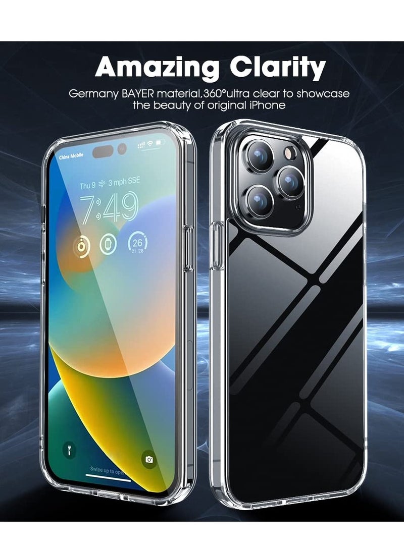 BORTONY iPhone 15 Pro Case 6.1 Inch Slim Crystal Clear Soft Silky Touch Yellowing Resistant Anti-Scratch Shockproof Protective Case Cover for Apple iPhone 15 Pro - Image 5