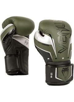 Elite Evo Boxing Gloves Khk Slvr