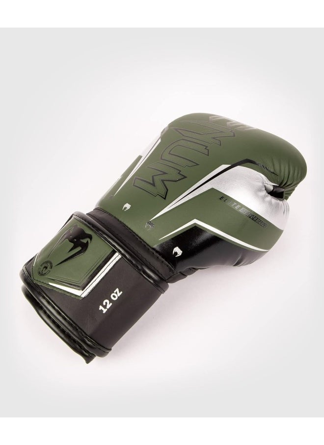 VENUM - Elite Evo Boxing Gloves Khk Slvr - Image 1