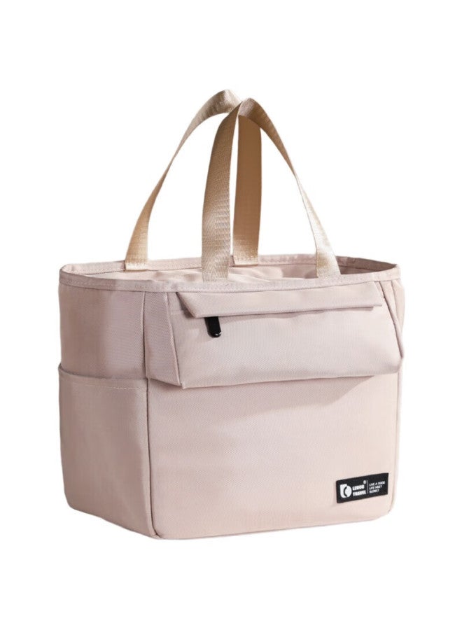 Right Away Lunch Box Bag Insulated Bento Bag With Handle For Students And Office Workers, Meal Container Storage Bag - Image 1