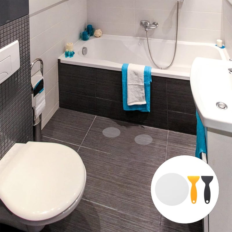 klarako 1 Set Bathroom Non-Slip Stickers Adhesive Bathtub Sticker Bathtub Safety Stickers Anti Skid Floor Strip Pool Anti Skid Sticker Bath tub Slip Stickers Round Adhesive Strip Tomorrow - Image 5