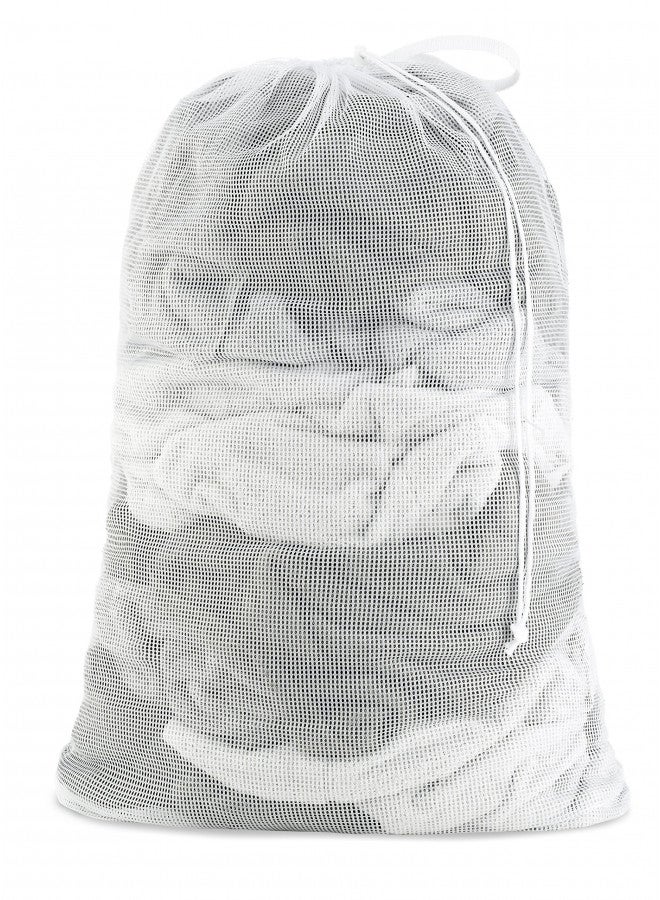 Whitmor Whitmor Mesh Laundry Bag - White  - Image 2