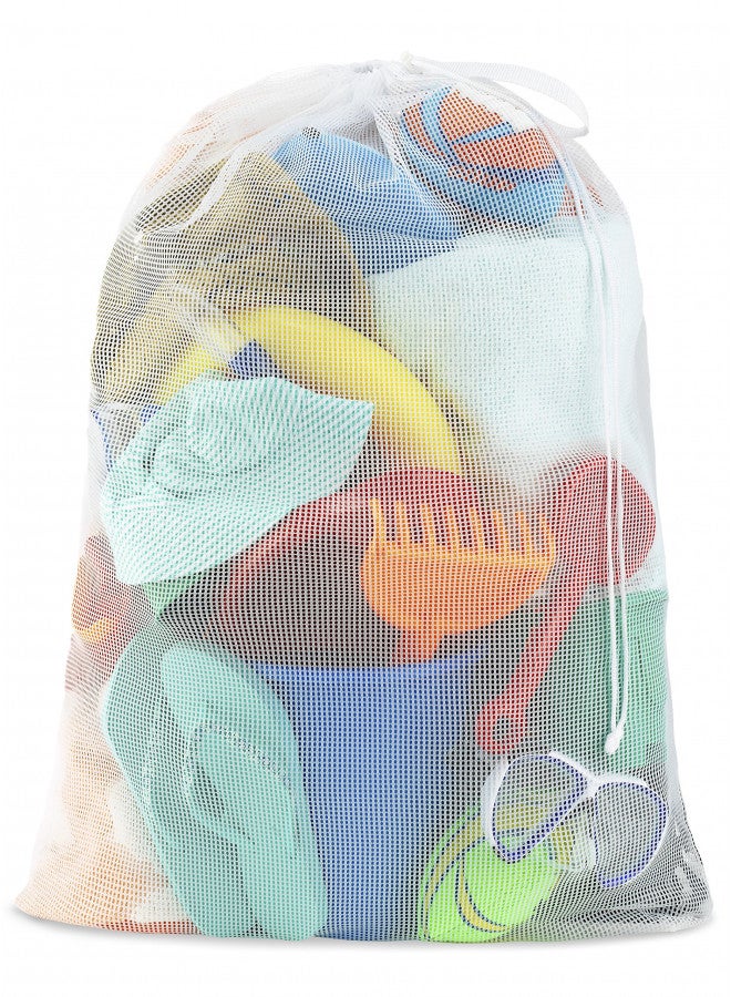 Whitmor Whitmor Mesh Laundry Bag - White  - Image 3
