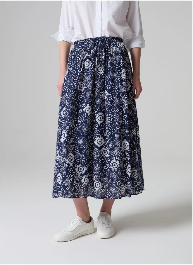 Ovs Full midi skirt with floral print