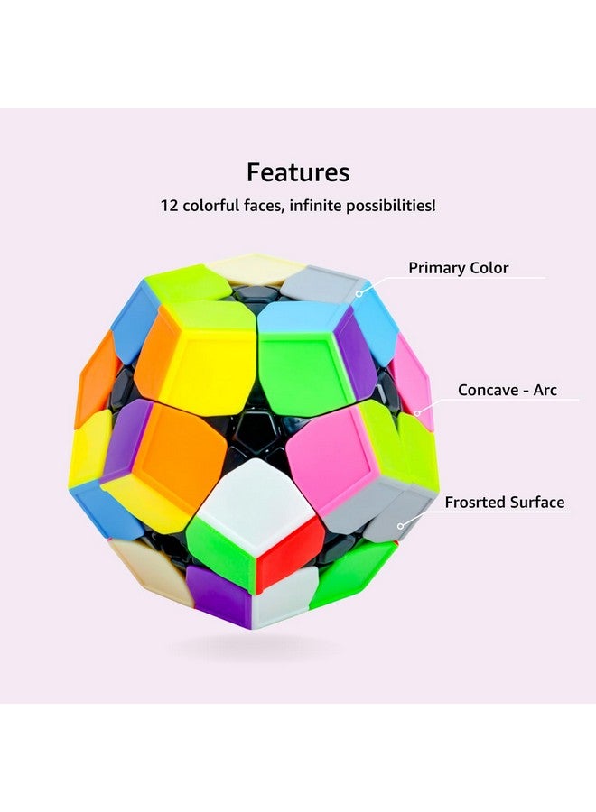 Cubelelo Drift Megaminx 2X2 Stickerless Speedcube Puzzle For Kids & Adults | 12 Sided Unique Challenging Puzzle With Adjustable Tension & Anti-Pop Design - Image 4
