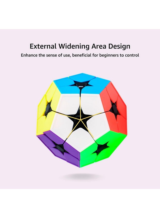 Cubelelo Drift Megaminx 2X2 Stickerless Speedcube Puzzle For Kids & Adults | 12 Sided Unique Challenging Puzzle With Adjustable Tension & Anti-Pop Design - Image 3
