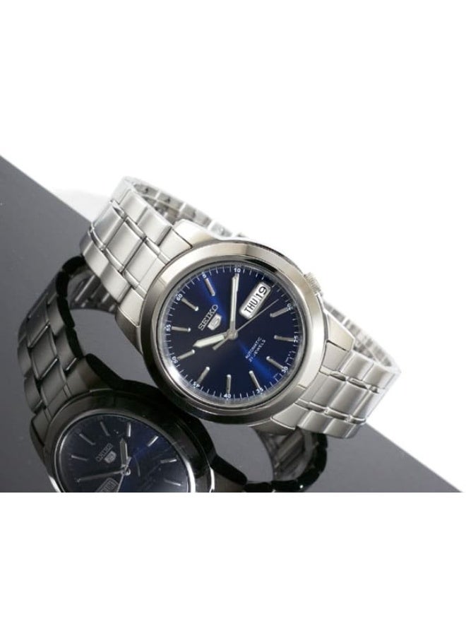 سيكو ساعة سيكو 5 أوتوماتيكية للرجال، بسوار من الفولاذ المقاوم للصدأ، موديل SNKE51K1 - Image 3