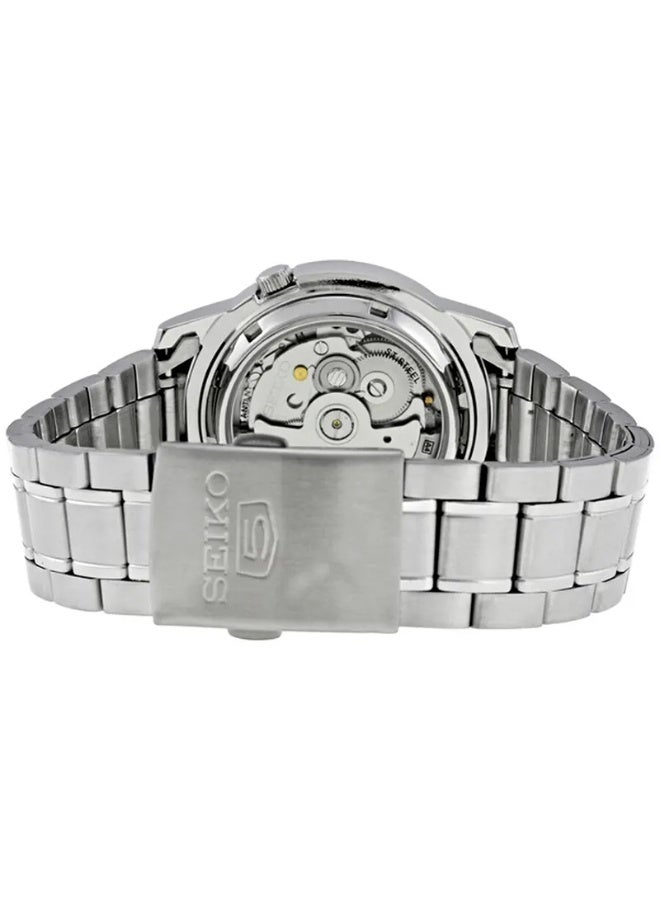 سيكو ساعة سيكو 5 أوتوماتيكية للرجال، بسوار من الفولاذ المقاوم للصدأ، موديل SNKE51K1 - Image 4