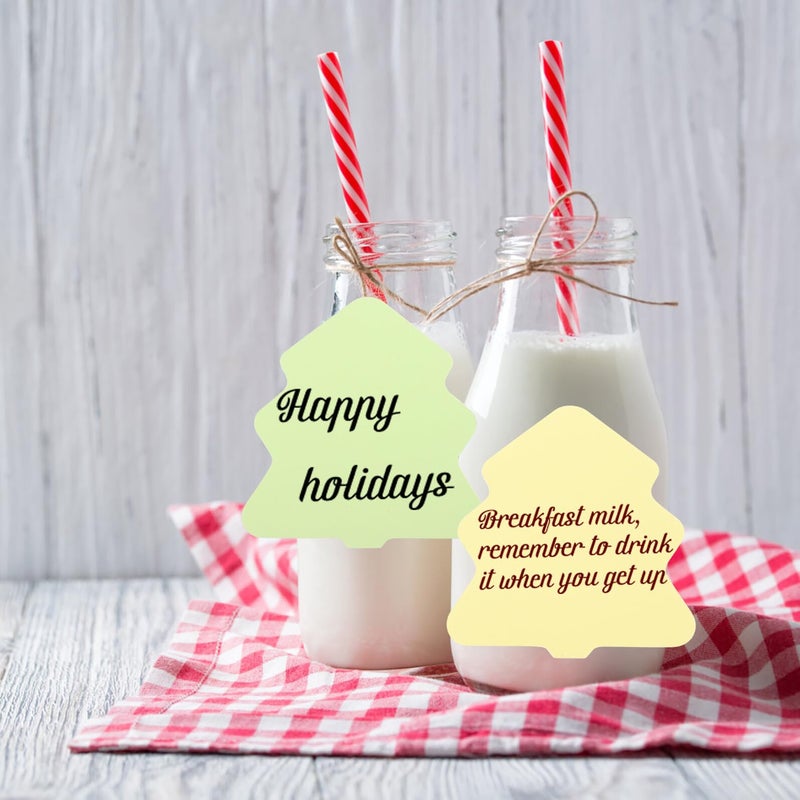 Multi Function Self Adhesive Memo Pads With Colorful Tree Shaped Notes 100 Sheets Per Pad 10pcs Office Home Sticky Reminder Stickers - Image 5