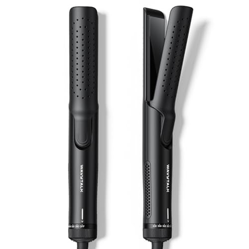 Wavytalk Airflow Styler Curling Iron, Cool Curl, 360° Cool Air Lock in Style for Lasting Curls, Reduces Damage, 2 in 1 Hair Straightener and Curler, 1.25 Inch, Anti-Scald for Short Long Hair - Image 1