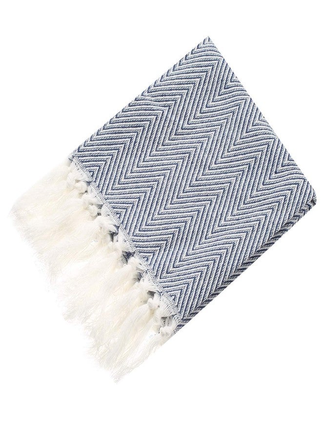 Lifaith 100% Cotton Hand Face Head Guest Gym Towel Set Washcloth Kitchen Tea Towel Dish Cloth Set of 4 Dark Blue - Image 4