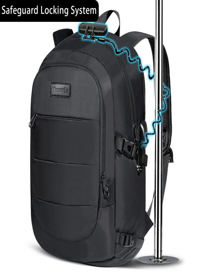 Tzowla 35 Liter Anti Theft with Tracker Smart Tag and USB Charging Port Laptop Backpack - Image 4
