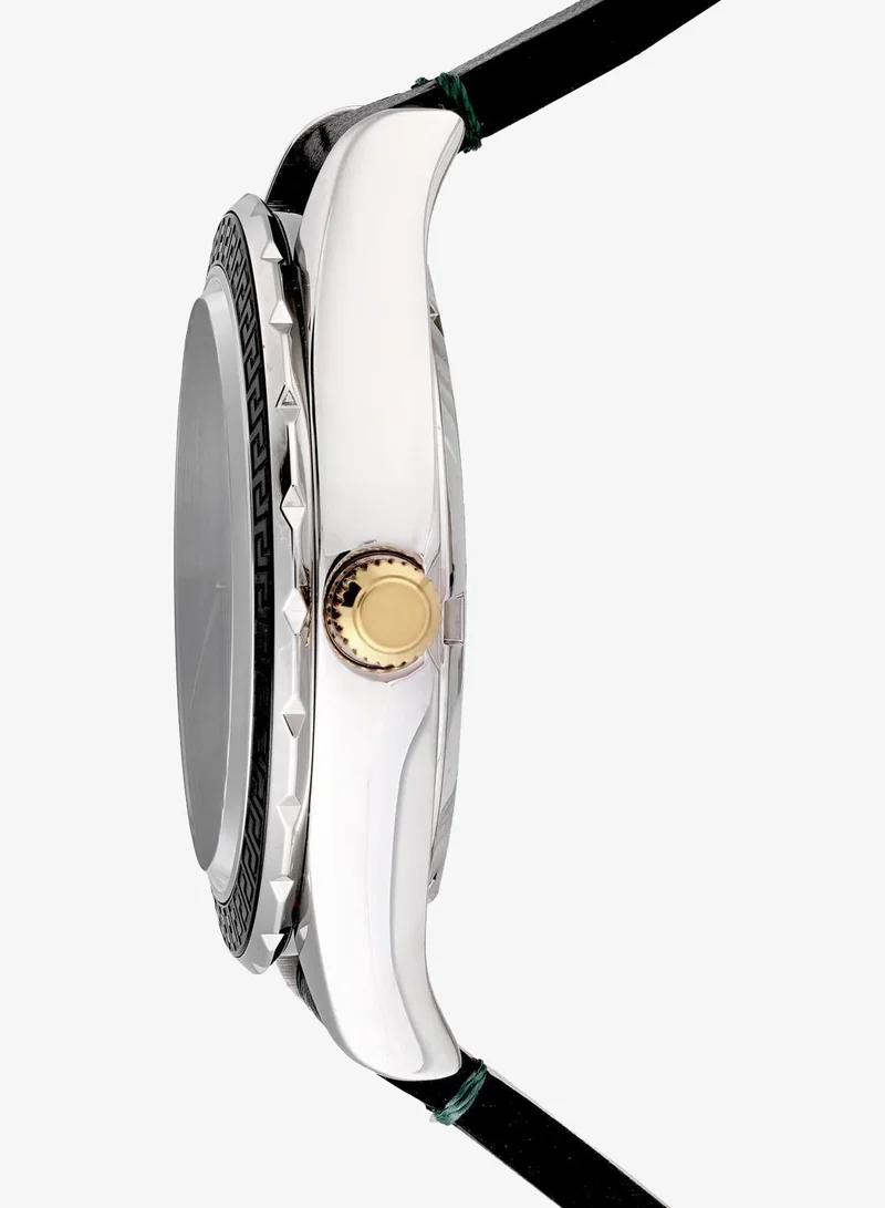 Versace Black Hellenyium Automatic Green Dial Watch  | Best Price UAE
