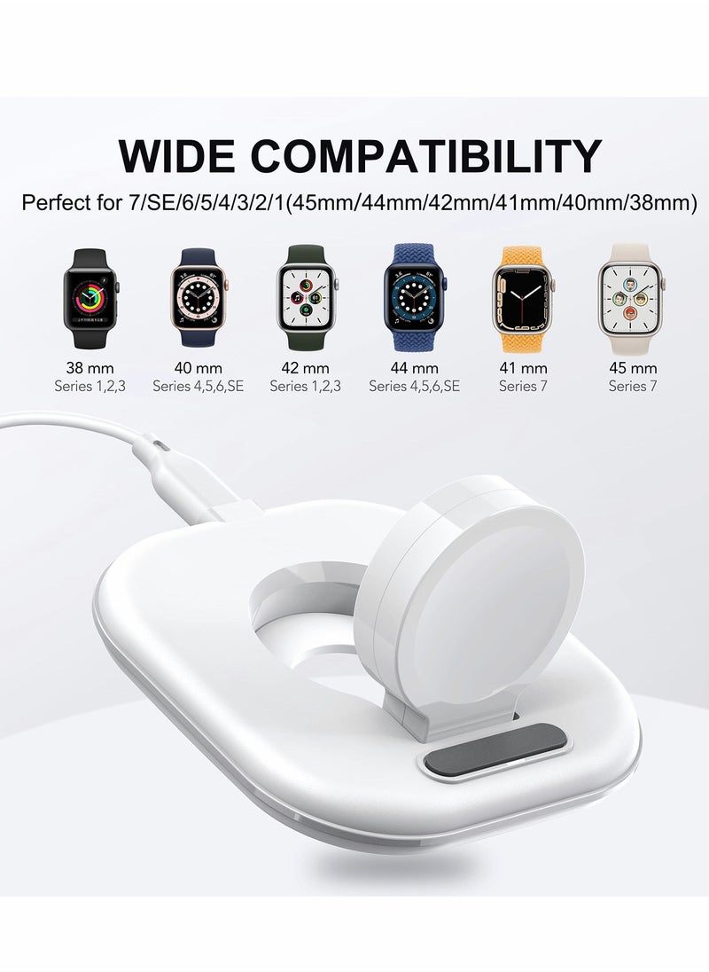 SYOSI - Wireless Charging for Apple Watch, Watch Charger Stand for Apple Watch, Charging Cable Included, Compatible with Apple Watch Series 7 6 5 4 3 2 SE - Image 1