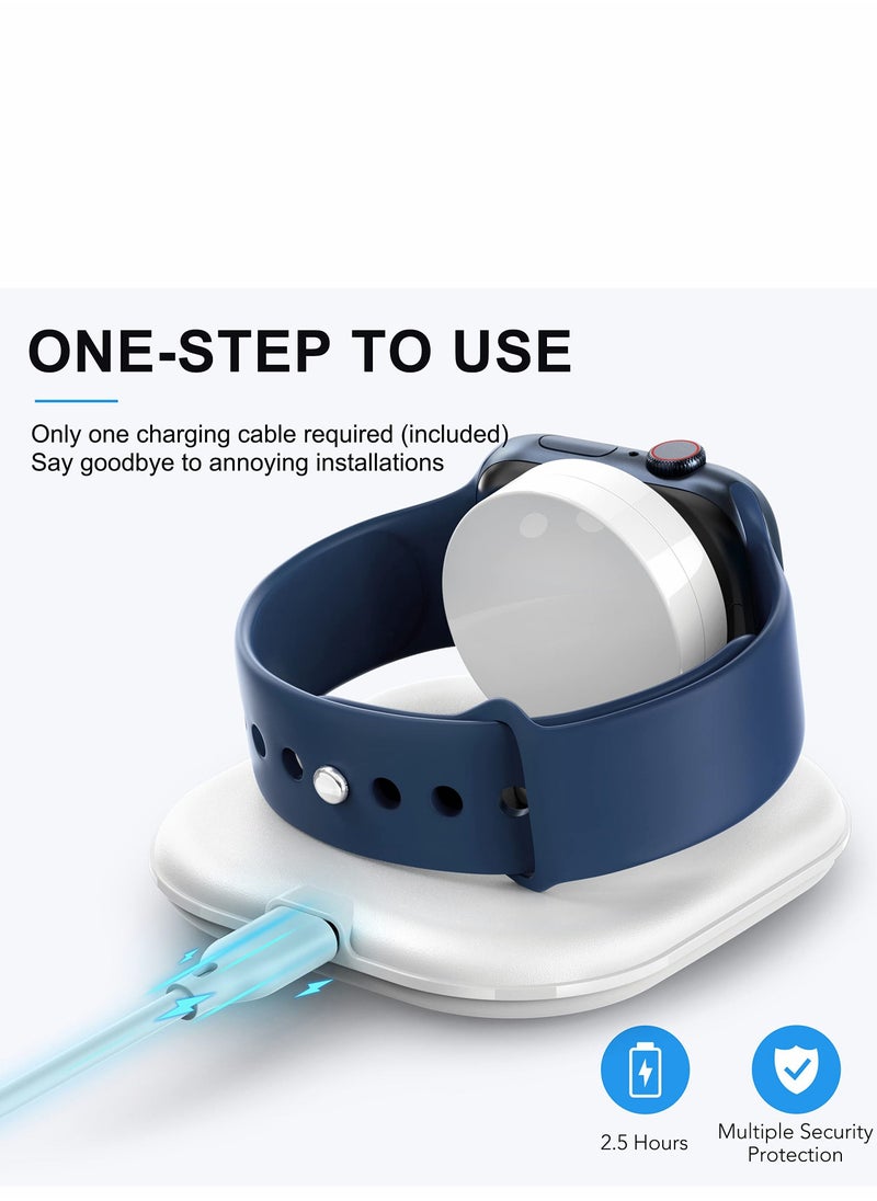 SYOSI - Wireless Charging for Apple Watch, Watch Charger Stand for Apple Watch, Charging Cable Included, Compatible with Apple Watch Series 7 6 5 4 3 2 SE - Image 1