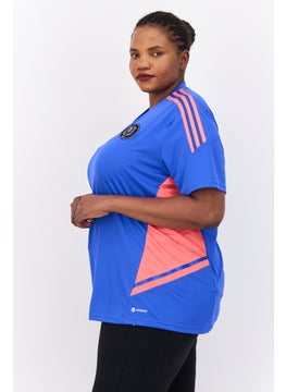Adidas Women Sportswear Fit Short Sleeves Orlando Pirates Football Jersey Shirt, Blue  - Image 4