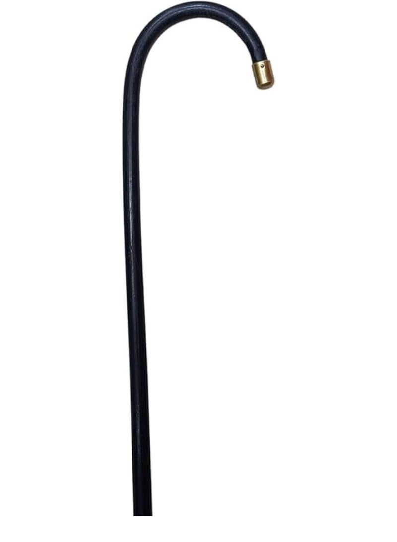 Premium Rattan Stick Bended for Arabs Party Stick | Arabic Traditional Dance Stick for National Day & Festivals (Khezran) | National Day Stick-Black / Beige - Image 3