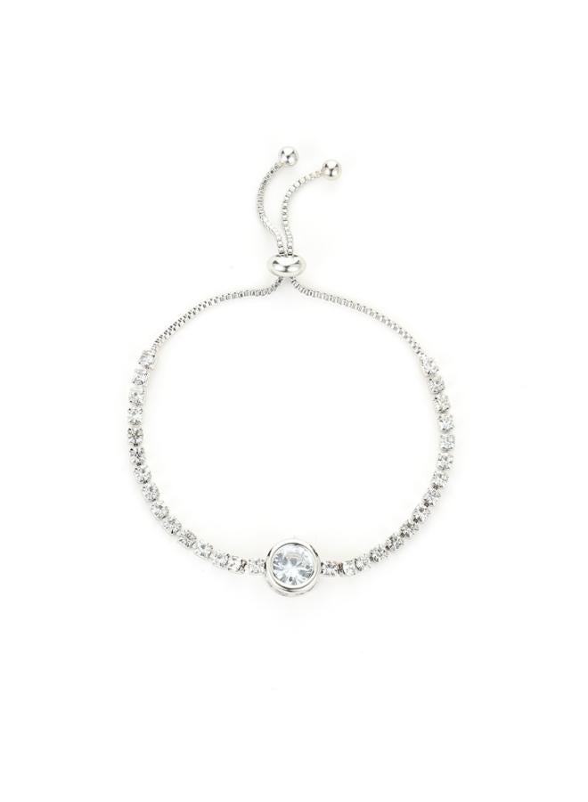 European And American Hot New Fashion Rose Gold Love Zircon Bracelet Simple Alloy Diamond Women's Bracelet Bracelet 