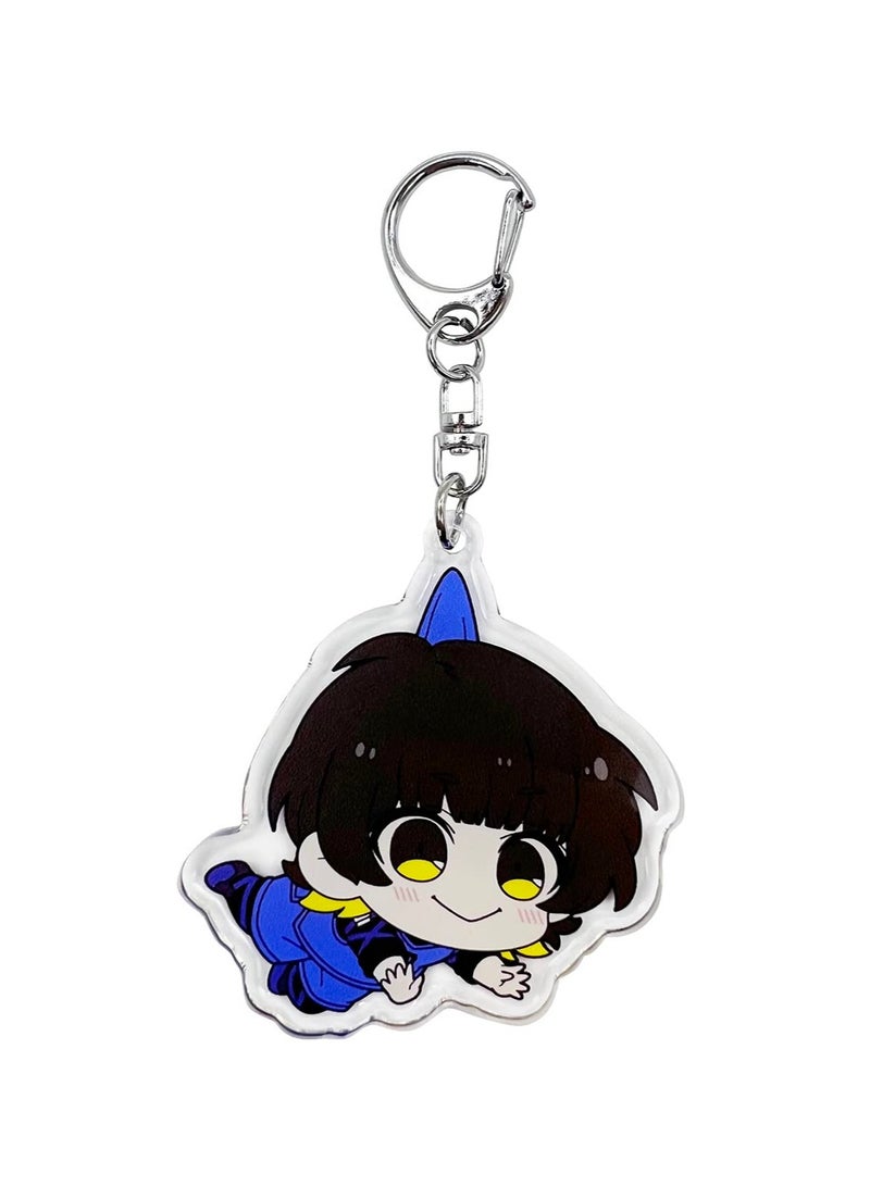 YJacuing Anime Blue Lock Chibi Cute Acrylic Keychain Hanging Ornament - Image 2