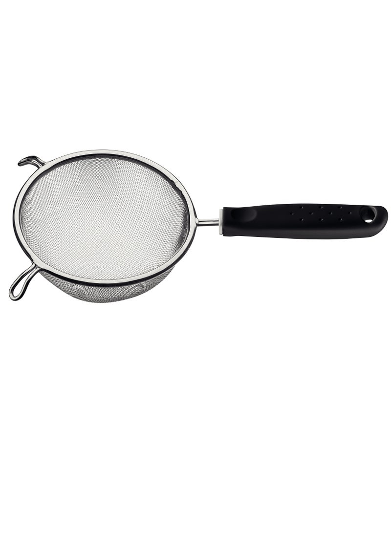 TRAMONTINA Since 1911, Made In Brazil - Utilitá stainless steel sieve with black polypropylene handle, 17 cm  - Image 1