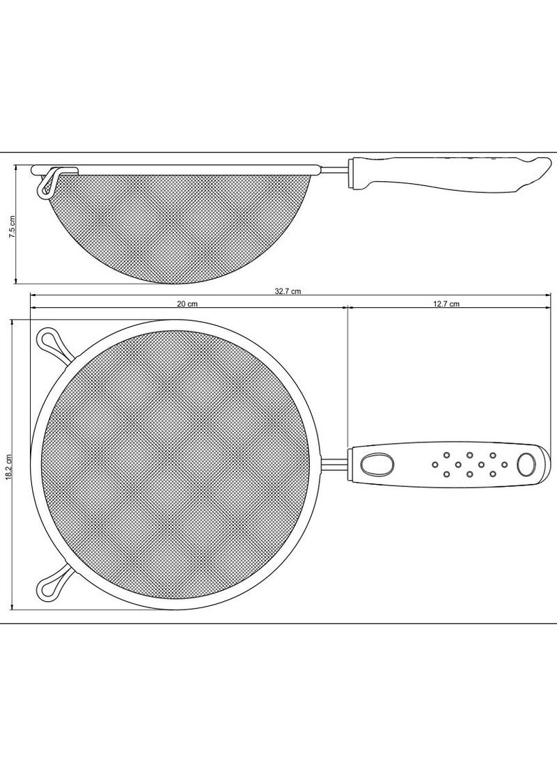 TRAMONTINA Since 1911, Made In Brazil - Utilitá stainless steel sieve with black polypropylene handle, 17 cm  - Image 3