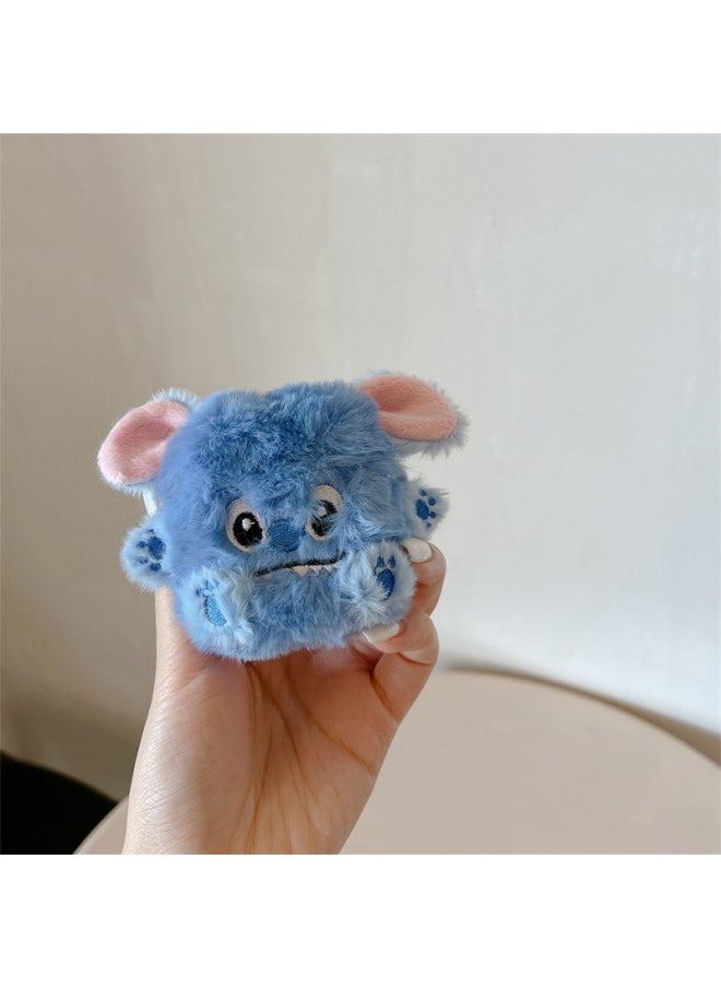Generic - Plush Stitch For Apple AirPods Pro1/2/3 Generation Wireless Bluetooth Headset Protective Cover Knitted Cute Women-Color:Plush Stills Headphone Cover-Applicable Model:AirPods Pro - Image 1