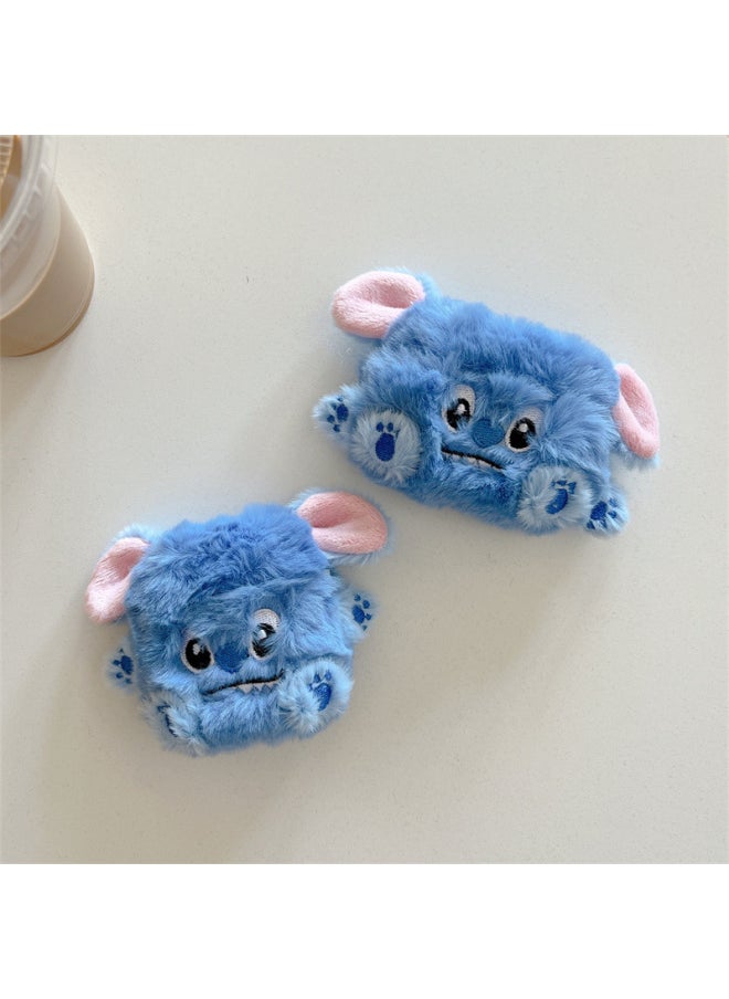 Generic - Plush Stitch For Apple AirPods Pro1/2/3 Generation Wireless Bluetooth Headset Protective Cover Knitted Cute Women-Color:Plush Stills Headphone Cover-Applicable Model:AirPods Pro - Image 1